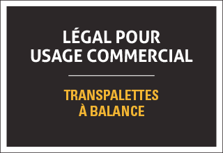 Transpalette à balance