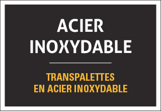 Transpalette en acier inoxydable